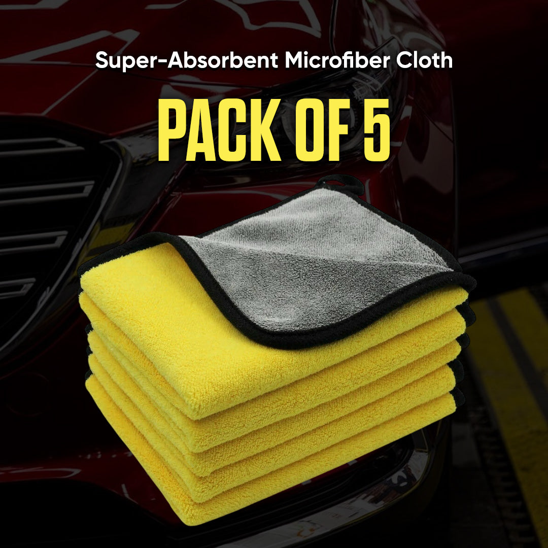 TrueClean AutoCare Microfiber Towel Pack Of 5 40x40 CM