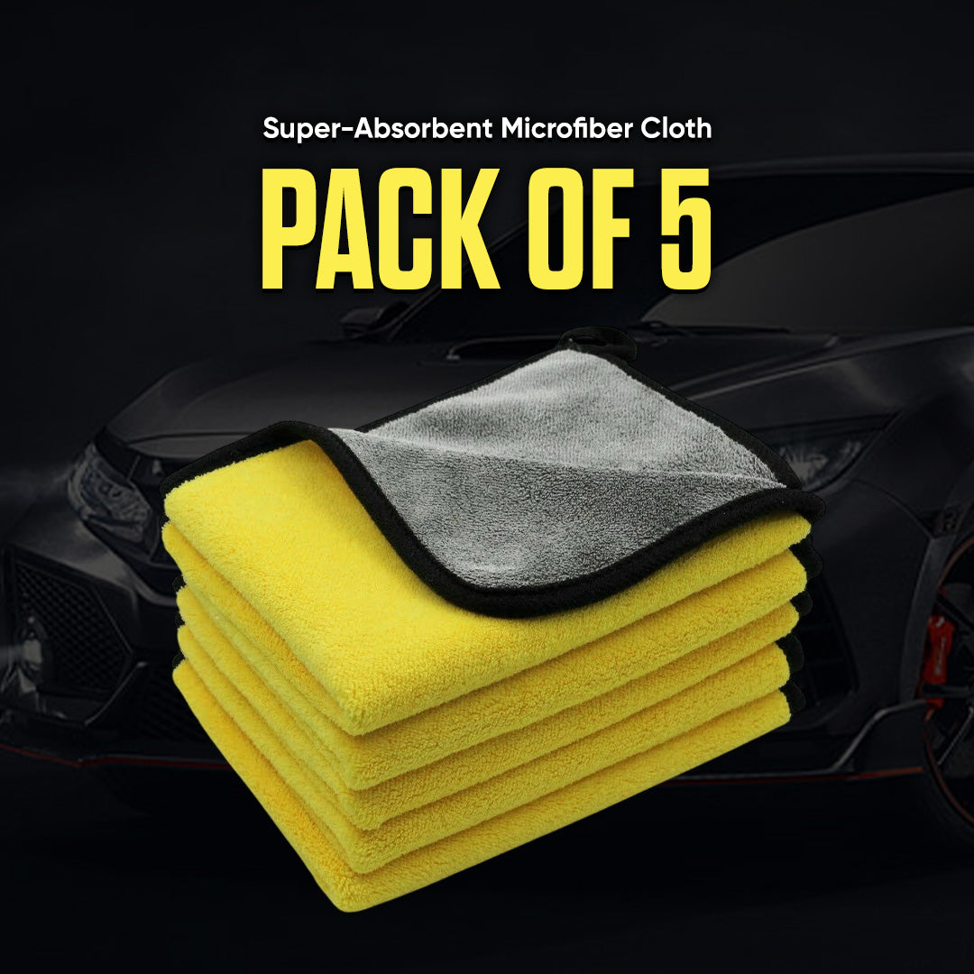 Super-Absorbent Microfiber Cloth Pack Of 5 30x40cm