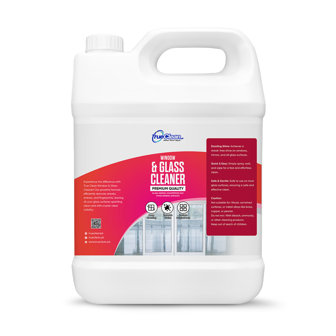 True Clean Window & Glass Cleaner– 5 Liters