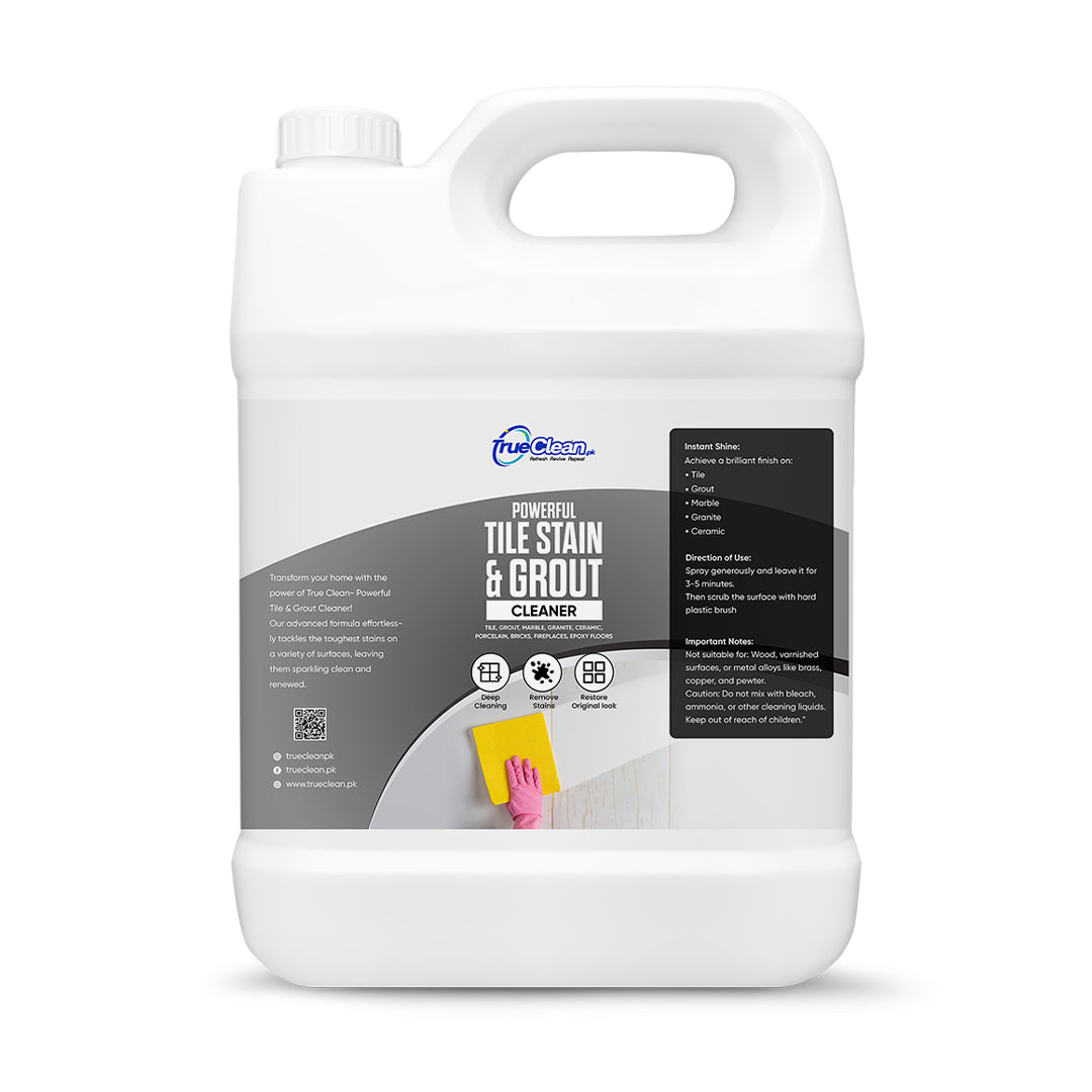 True Clean Powerful Tile & Grout Cleaner– 5 Liters